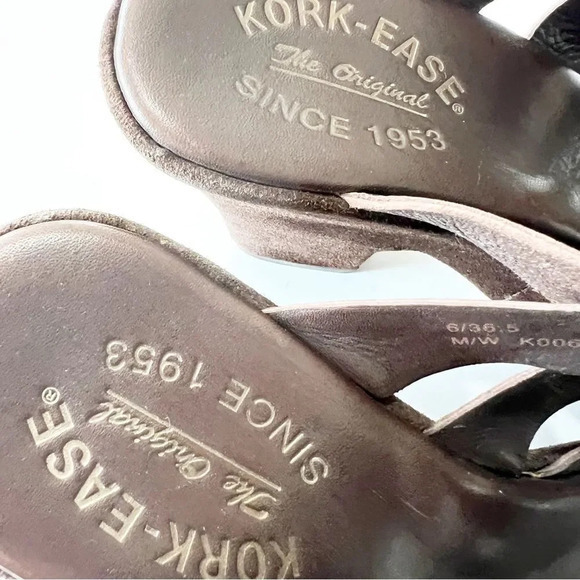 Kork Ease‎ Bronze Velvet Chunky Heel Sandals Women’s Size 6 Boho Sundance 70s - Picture 7 of 10
